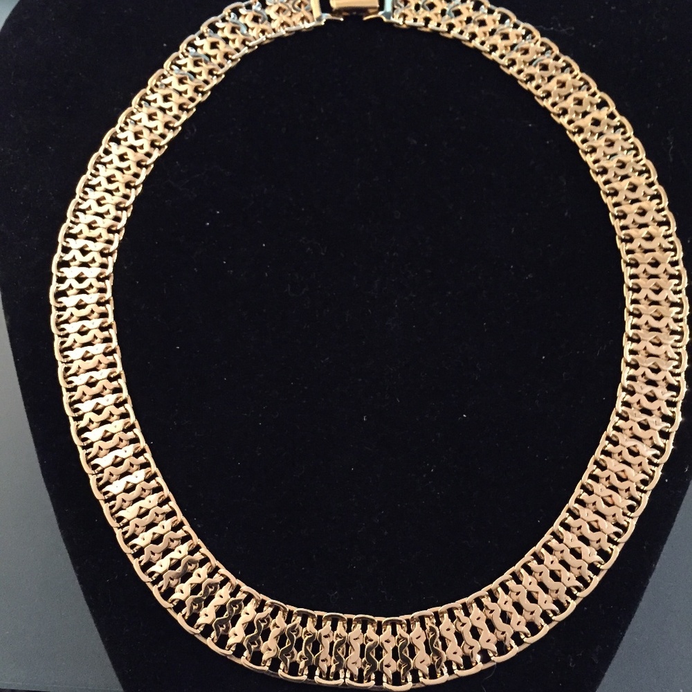 MONET Omega Style Woven Necklace